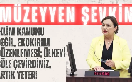 CHP’li Şevkin: “İklim Kanunu değil, ekokırım düzenlemesi; ülkeyi çöle çevirdiniz, artık yeter!”