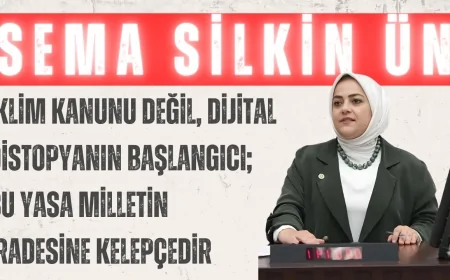 Gelecek Partili Silkin Ün: ‘İklim Kanunu değil, dijital distopyanın başlangıcı; bu yasa milletin iradesine kelepçedir’