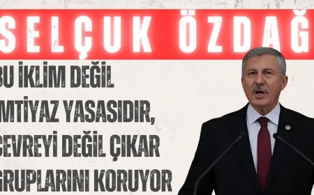 Selçuk Özdağ: ‘Bu iklim değil imtiyaz yasasıdır, çevreyi değil çıkar gruplarını koruyor’