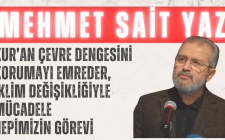 AK Parti’li Yaz: ‘Kur’an çevre dengesini korumayı emreder, iklim değişikliğiyle mücadele hepimizin görevi’