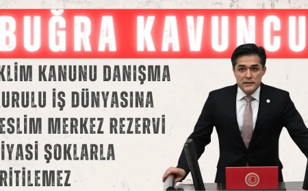 İYİ Parti’li Kavuncu: ‘İklim Kanunu danışma kurulu iş dünyasına teslim, Merkez rezervi siyasi şoklarla eritilemez’