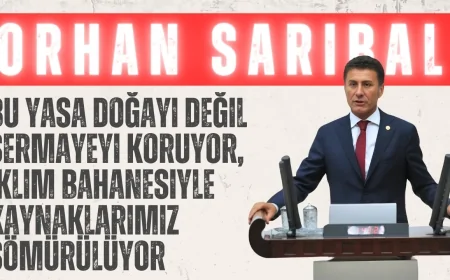 CHP’li Sarıbal: ‘Bu yasa doğayı değil sermayeyi koruyor, iklim bahanesiyle kaynaklarımız sömürülüyor’