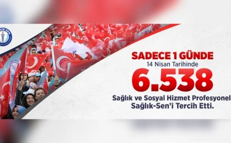 Sağlık-Sen Bir Günde 6 Bin 538 Yeni Üyeyle Rekor Kırdı