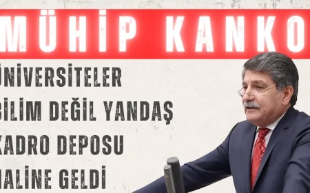 CHP'li Mühip Kanko'dan çarpıcı uyarı: 'Üniversiteler bilim değil yandaş kadro deposu haline geldi'