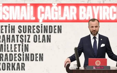 İsmail Çağlar Bayırcı: 'Fetih suresinden rahatsız olan milletin iradesinden korkar'