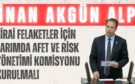 İnan Akgün Alp: 'Zirai felaketler için Tarımda Afet ve Risk Yönetimi Komisyonu kurulmalı'