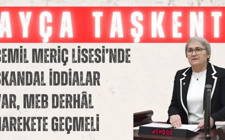 Ayça Taşkent: 'Cemil Meriç Lisesi’nde skandal iddialar var, MEB derhâl harekete geçmeli'