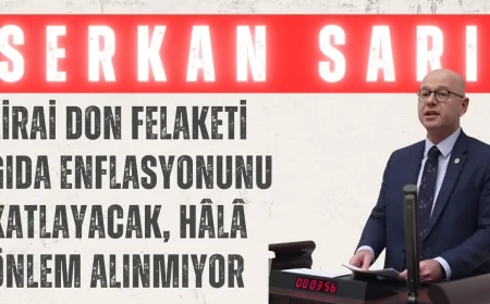 Serkan Sarı: 'Zirai don felaketi gıda enflasyonunu katlayacak, hâlâ önlem alınmıyor'