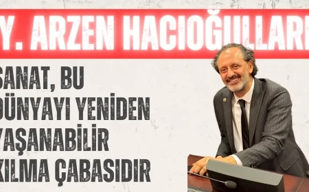 Yücel Arzen Hacıoğulları: 'Sanat, bu dünyayı yeniden yaşanabilir kılma çabasıdır'