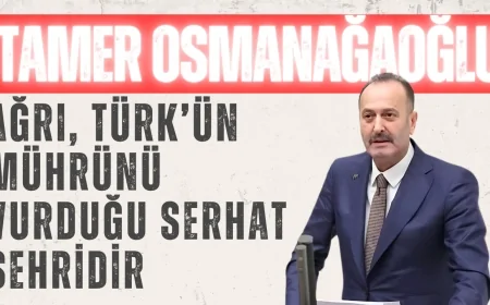 Tamer Osmanağaoğlu: 'Ağrı, Türk’ün mührünü vurduğu serhat şehridir'
