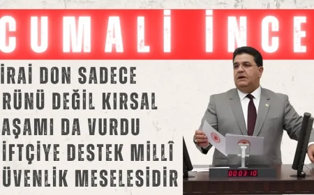 Cumali İnce: “Zirai don sadece ürünü değil, kırsal yaşamı da vurdu; çiftçiye destek millî güvenlik meselesidir”