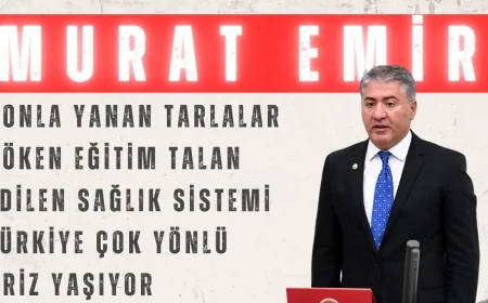 Murat Emir: ‘Donla yanan tarlalar, çöken eğitim, talan edilen sağlık sistemi; Türkiye çok yönlü kriz yaşıyor’