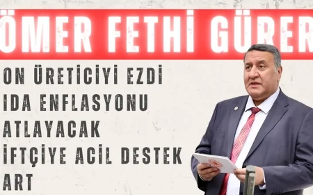 Ömer Fethi Gürer: ‘Don üreticiyi ezdi, gıda enflasyonu patlayacak, çiftçiye acil destek şart’
