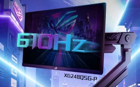 Oyunculara Hız Rekoru Sunan Asus ROG XG248Q5G-P: 610Hz Tazeleme Hızıyla Sahneye Çıktı