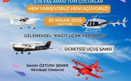 Eskişehir’de 23 Nisan Coşkusuna Kağıt Uçaklar ve Ücretsiz Uçuşlar Eşlik Edecek