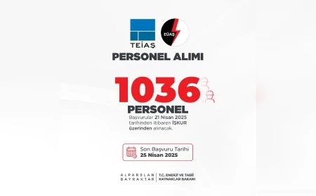 EÜAŞ ve TEİAŞ’a 1.036 Yeni Personel Alınacak: Kura ve Sınav Süreci Başlıyor