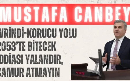 AK Partili Mustafa Canbey: ‘İvrindi-Korucu yolu 2053’te bitecek iddiası yalandır, çamur atmayın’