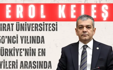 AK Parti Elazığ Milletvekili Erol Keleş: 'Fırat Üniversitesi 50’nci yılında Türkiye’nin en iyileri arasında'