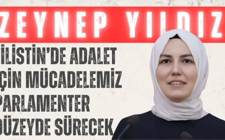 AK Parti Ankara Milletvekili Zeynep Yıldız: 'Filistin’de adalet için mücadelemiz parlamenter düzeyde sürecek'