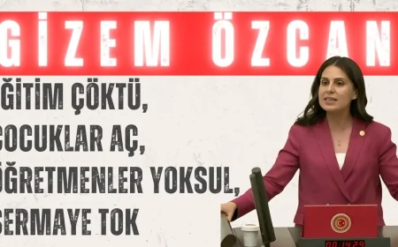 CHP’li Gizem Özcan: ‘Eğitim çöktü, çocuklar aç, öğretmenler yoksul, sermaye tok’