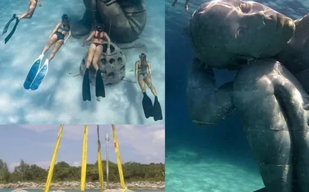 60 Tonluk Dev Heykel: Ocean Atlas Okyanusun Yükünü Omuzluyor