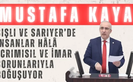 Mustafa Kaya’dan Kentsel Dönüşüm Çağrısı: ‘Şişli ve Sarıyer’de İnsanlar Hâlâ Ecrimisil ve İmar Sorunlarıyla Boğuşuyor’