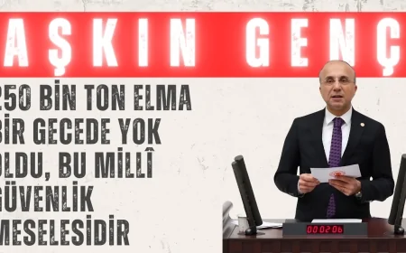 Aşkın Genç’ten Zirai Don Çağrısı: ‘250 Bin Ton Elma Bir Gecede Yok Oldu, Bu Millî Güvenlik Meselesidir’