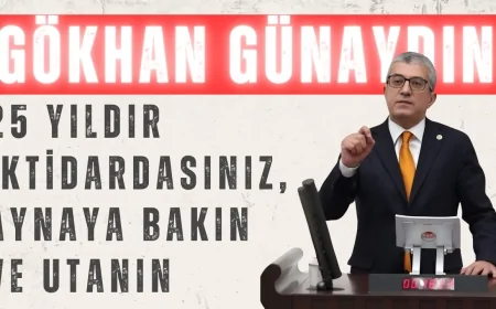 Gökhan Günaydın’dan AK Parti’ye Sert Yanıt: ‘25 Yıldır İktidardasınız, Aynaya Bakın ve Utanın’