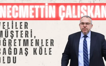 Necmettin Çalışkan’dan Proje Okulları ve Ücretli Öğretmen Tepkisi: ‘Veliler Müşteri, Öğretmenler Çağdaş Köle Oldu’