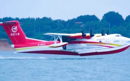60 tonluk dev suya indi: Çin'in yerli amfibik uçağı AG600 uçuş onayı aldı