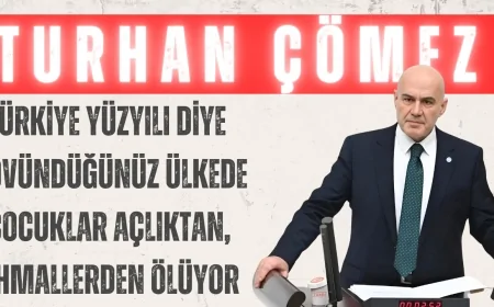 Turhan Çömez: 'Türkiye Yüzyılı Diye Övündüğünüz Ülkede Çocuklar Açlıktan, İhmallerden Ölüyor'
