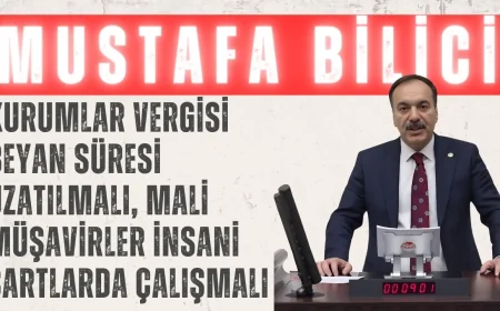 Mustafa Bilici: 'Kurumlar Vergisi Beyan Süresi Uzatılmalı, Mali Müşavirler İnsani Şartlarda Çalışmalı'