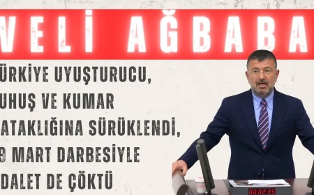 Veli Ağbaba: ‘Türkiye Uyuşturucu, Fuhuş ve Kumar Bataklığına Sürüklendi, 19 Mart Darbesiyle Adalet de Çöktü’