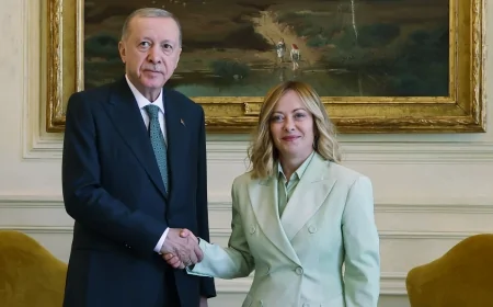 Erdoğan ile İtalya Başbakanı Meloni Roma'da bir araya geldi: İkili ilişkiler ve bölgesel gelişmeler masadaydı