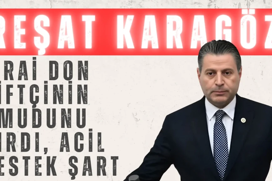 CHP Amasya Milletvekili Reşat Karagöz: 'Zirai don çiftçinin umudunu kırdı, acil destek şart'