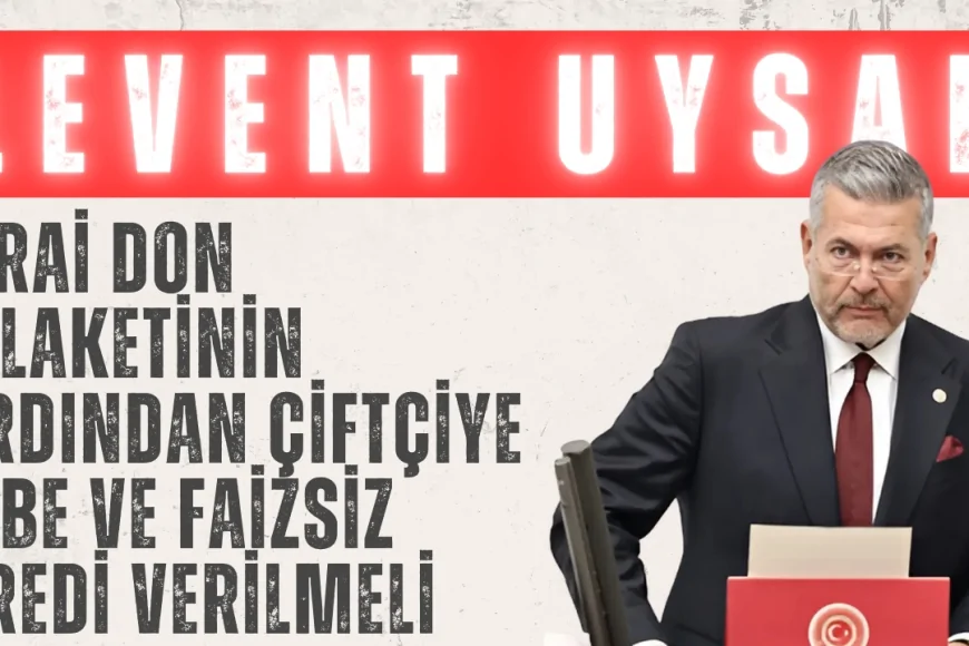 MHP Mersin Milletvekili Levent Uysal: 'Zirai don felaketinin ardından çiftçiye hibe ve faizsiz kredi verilmeli'