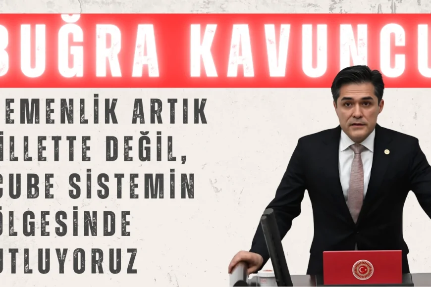 İYİ Partili Buğra Kavuncu: ‘Egemenlik artık millette değil, ucube sistemin gölgesinde kutluyoruz’