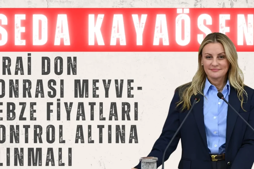 Seda Kaya Ösen: 'Zirai Don Sonrası Meyve-Sebze Fiyatları Kontrol Altına Alınmalı'