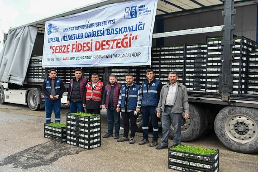 Ankara Büyükşehir’den Yerli Üretime Dev Destek: 1 Milyonu Aşan Sebze Fidesi Dağıtıldı