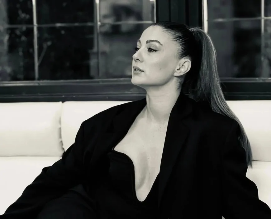 Burcu Özberk 'Karanlık Oda' dizisi için silah eğitimi almaya başladı