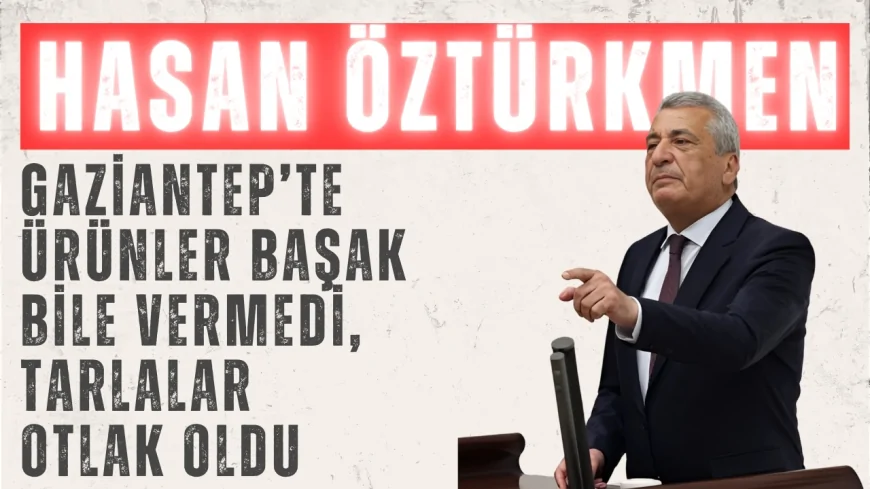 Hasan Öztürkmen’den Kuraklık Uyarısı: ‘Gaziantep’te Ürünler Başak Bile Vermedi, Tarlalar Otlak Oldu’