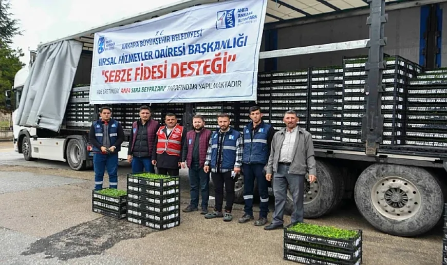 Ankara Büyükşehir’den Yerli Üretime Dev Destek: 1 Milyonu Aşan Sebze Fidesi Dağıtıldı