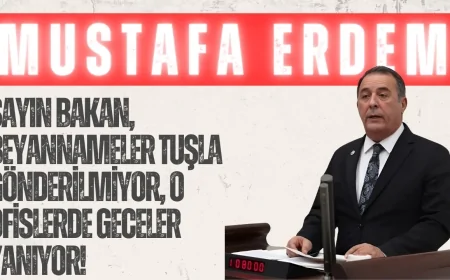 CHP’li Mustafa Erdem: “Sayın Bakan, beyannameler tuşla gönderilmiyor, o ofislerde geceler yanıyor!”