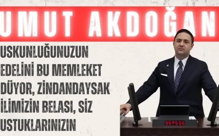Umut Akdoğan: ‘Suskunluğunuzun bedelini bu memleket ödüyor, zindandaysak dilimizin belası, siz sustuklarınızın’
