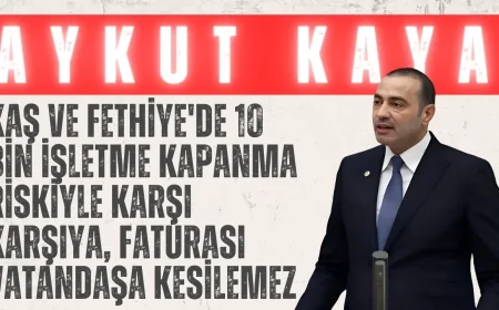 Aykut Kaya: 'Kaş ve Fethiye'de 10 bin işletme kapanma riskiyle karşı karşıya, faturası vatandaşa kesilemez'