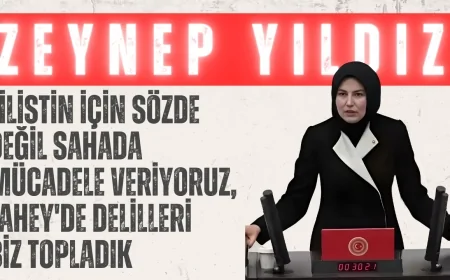 AK Parti’li Zeynep Yıldız: ‘Filistin için sözde değil sahada mücadele veriyoruz, Lahey'de delilleri biz topladık’