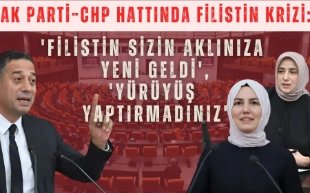 AK Parti–CHP hattında Filistin krizi: 'Filistin sizin aklınıza yeni geldi', 'Yürüyüş yaptırmadınız'