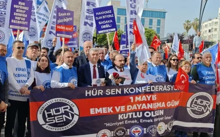 HÜRSEN GENEL BAŞKANI LEVENT KURUOĞLU: '1 MAYIS'I YOKSULLUĞUN GÖLGESİNDE KARŞILIYORUZ'