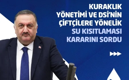 DEVA Partili Hasan Karal, kuraklık ve DSİ’nin su kısıtlaması kararını Meclis gündemine taşıdı