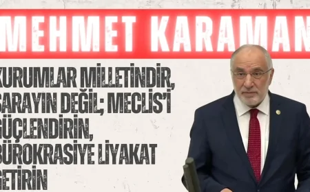 Saadet Partili Karaman: “Kurumlar Milletindir, Sarayın Değil; Meclis’i Güçlendirin, Bürokrasiye Liyakat Getirin”